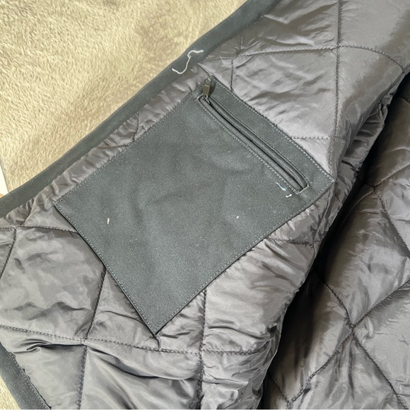 Carhartt Jacket Mens Size 2XL Black J002 Corduroy Collar Quilted Cowboy New Y2K - Picture 7 of 11